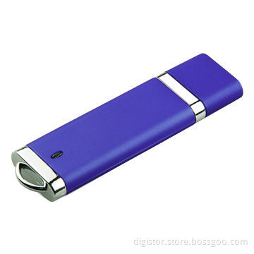 Elegant USB Pen Drive, 128MB-64GB, Rubber Touch, Customized Logo, 50pcs MOQ